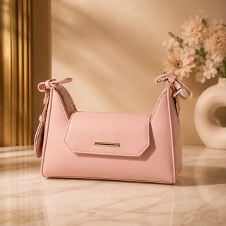 Sac à main Élégance Rose Poudré
