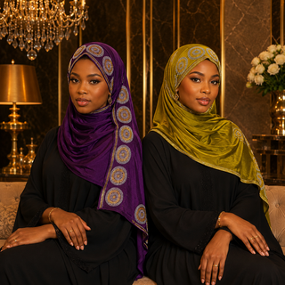 Foulard Prestige Strass – Élégance Royale
