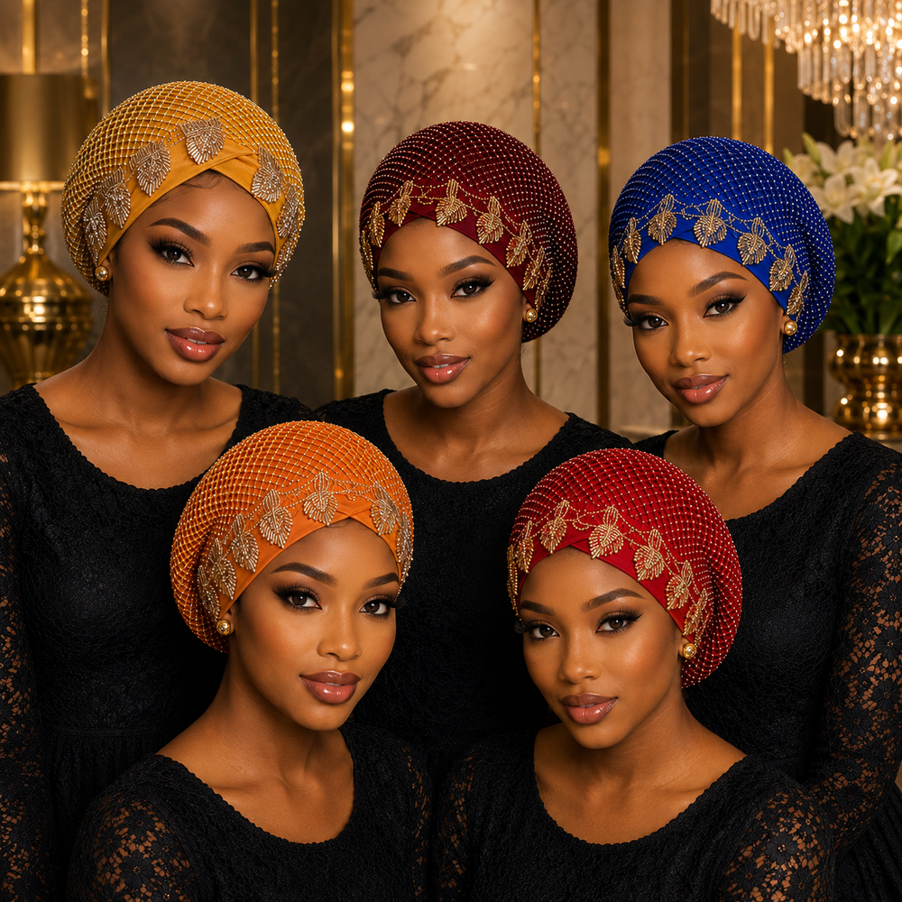 Bonnet Turban Strass Prestige ✨