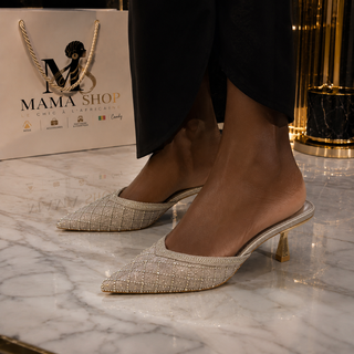 Mules Crystal Argent