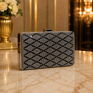 Pochette Éclat Prestige – Cristaux & Perles