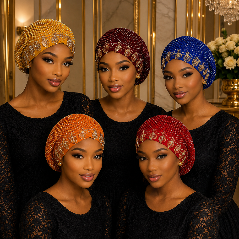Bonnet Turban Strass Prestige ✨