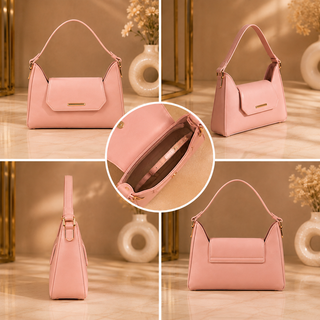 Sac à main Élégance Rose Poudré