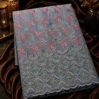 Voile Suisse Brodé Prestige – Collection Élégance ✨