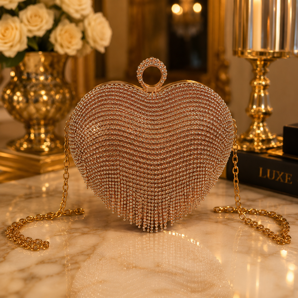 Pochette Cœur Strass ✨
