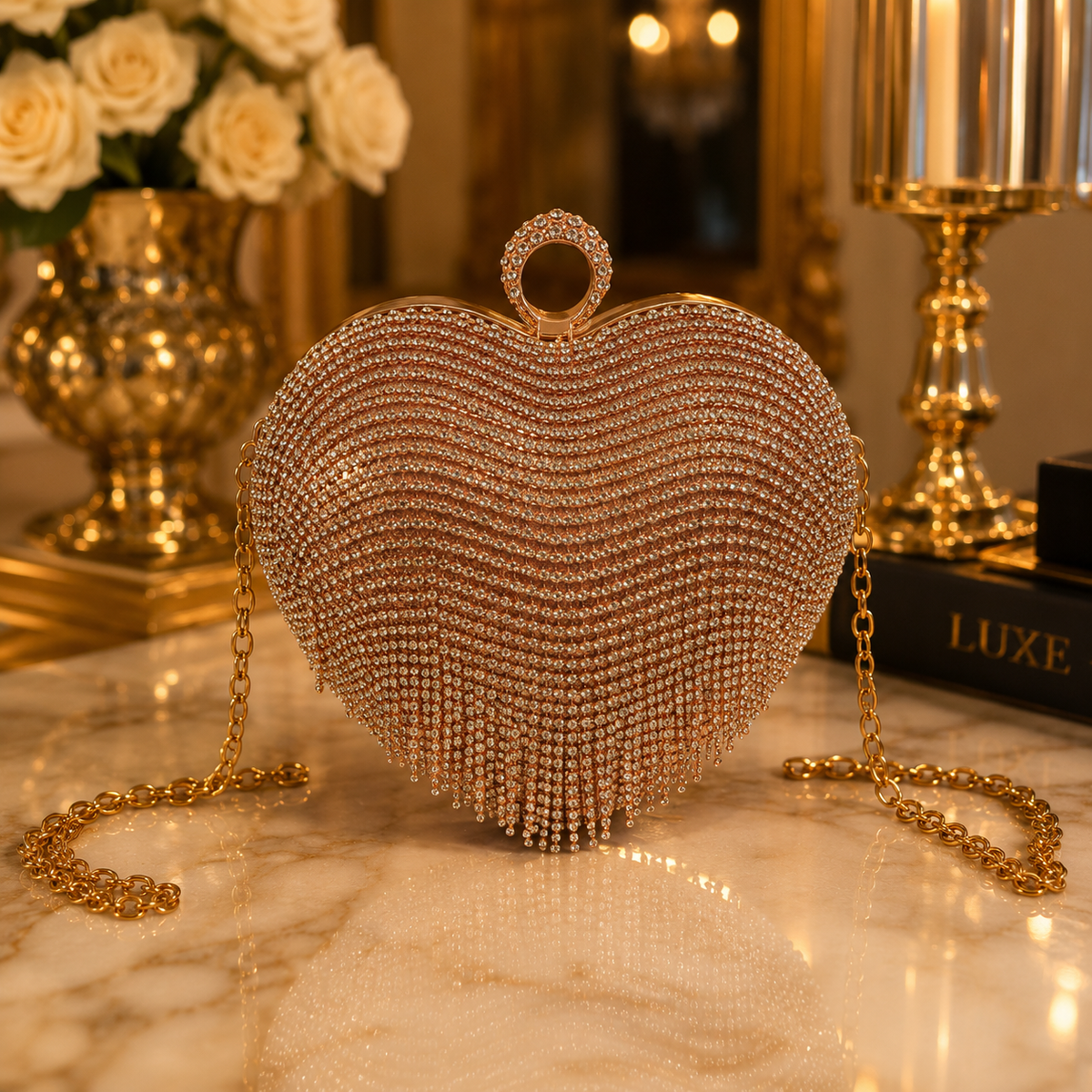Pochette Cœur Strass ✨