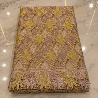 Voile Autriche – Broderie Dorée & Champagne