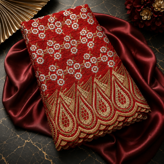 Voile Suisse Brodé Prestige – Collection Élégance ✨