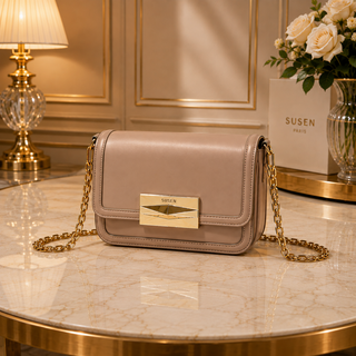 Sac bandoulière Élégance – Fermoir doré