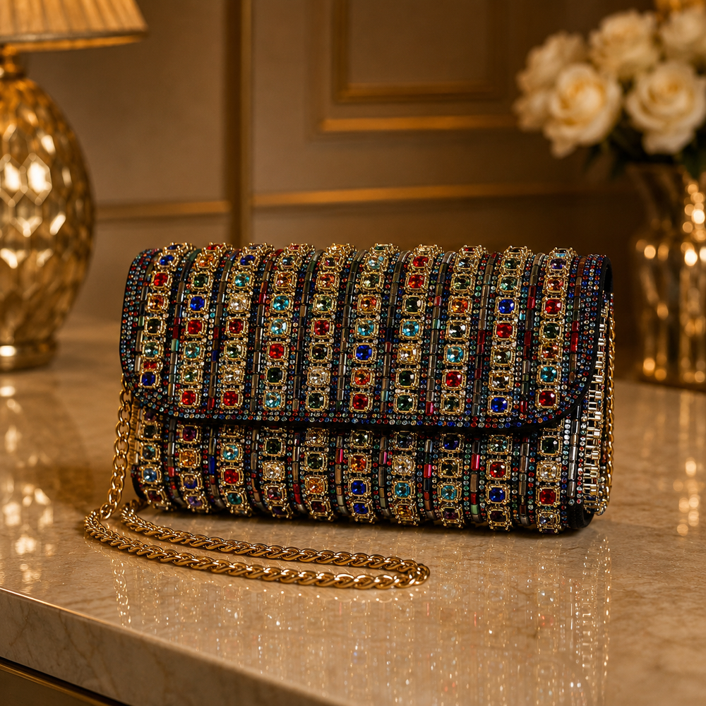Pochette Bijoux Multicolore