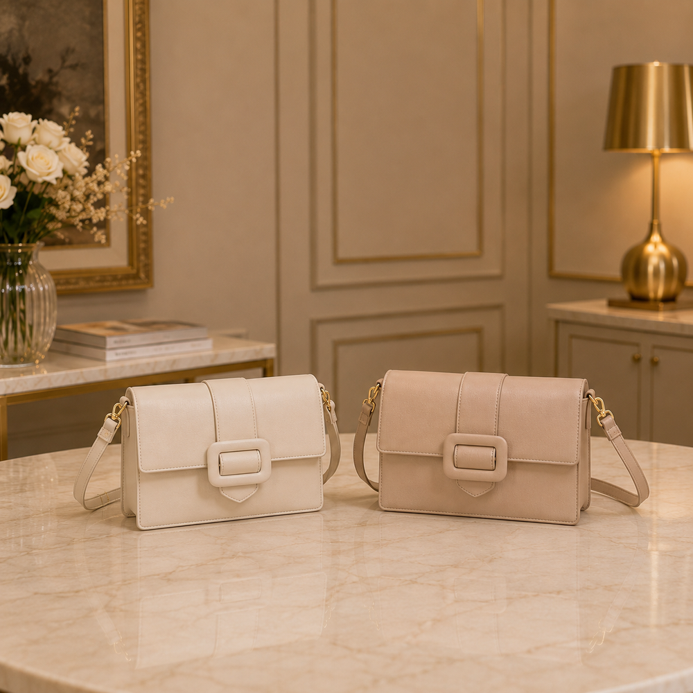Sac bandoulière chic à boucle
